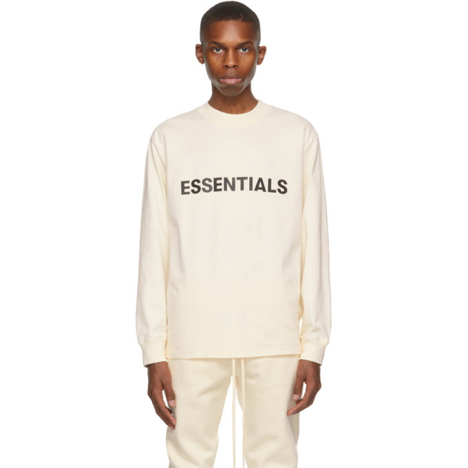 Photo: Essentials Off-White Long Sleeve T-Shirt