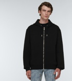 Givenchy - 4G jacquard wool-blend zip-up hoodie