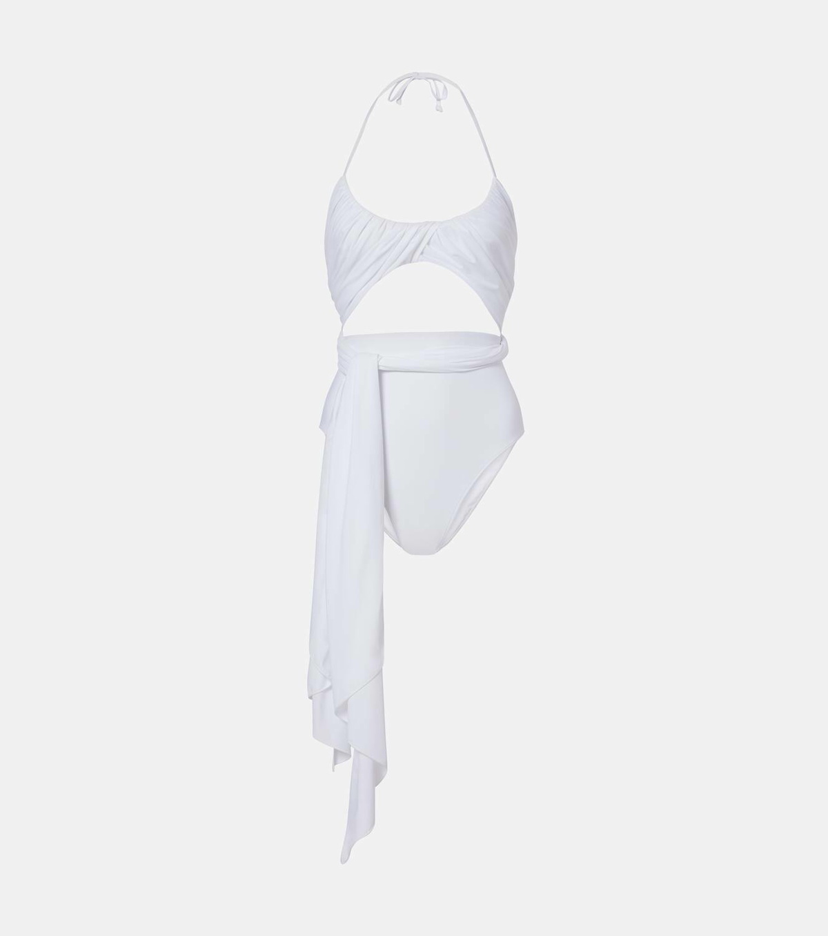 Alaïa Draped halterneck swimsuit