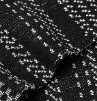 N/A - Striped Birdseye Stretch Cotton-Blend Socks - Black