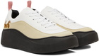 Carne Bollente White & Beige Classic Sneakers