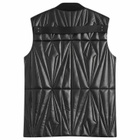 Rick Owens x Moncler Geocamo Flight Leather Vest in Black