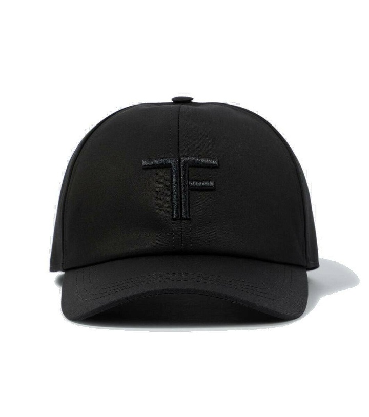 Photo: Tom Ford Embroidered canvas and leather cap