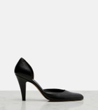 The Row Ornella D'Orsay leather pumps