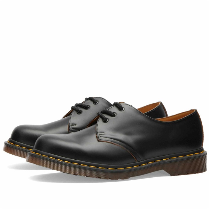 Photo: Dr. Martens 1461 Vintage Shoe - Made in England in Vintage Black Quilon