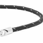 Miansai Men's Cruz Rope Bracelet in Black/Steel