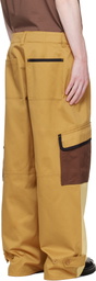 Marni Tan Water-Repellent Colour-Block Cargo Pants