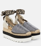 Stella McCartney - Gaia embellished platform espadrilles