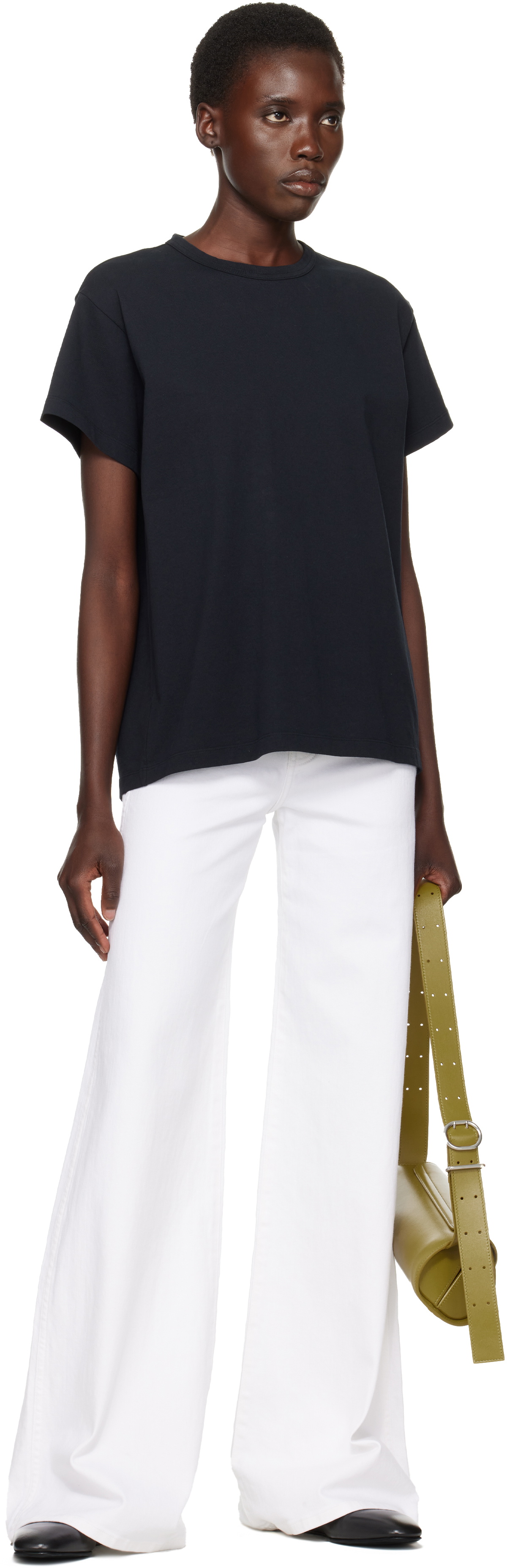 KHAITE Black Maeve T-shirt