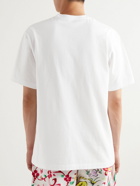 KENZO - Appliquéd Logo-Embroidered Cotton-Jersey T-Shirt - White