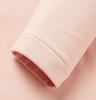 Auralee - Fleece-Back Cotton-Jersey Half-Zip Sweatshirt - Pink