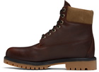 Timberland Burgundy Heritage 6-Inch Lace-Up Waterproof Boots