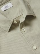 Mr P. - Garment-Dyed Ribbed Cotton Shirt - Neutrals