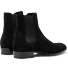 SAINT LAURENT - Wyatt Suede Chelsea Boots - Black