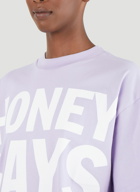Slogan T-Shirt in Purple