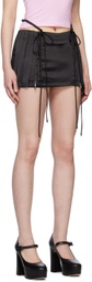 Nodress Black Pleated Miniskirt