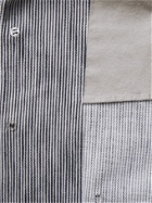 YMC - Scuttler Striped Cotton and Linen-Blend Blazer - Blue