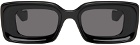 LOEWE Black Rectangular Acetate Sunglasses