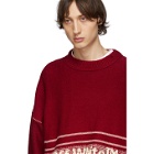 Off-White SSENSE Exclusive Red Logo Sweater