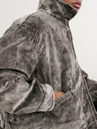 KAPITAL - Hunter Drizzle Cotton-Velvet Blouson Jacket - Black