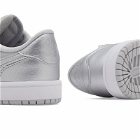 Air Jordan 1 Retro Low OG PS Sneakers in Neutral Grey/Mtlc Silver/White