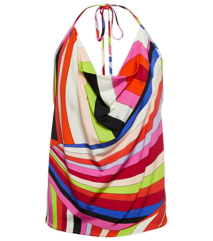 Photo: Pucci Printed cowl neck camisole