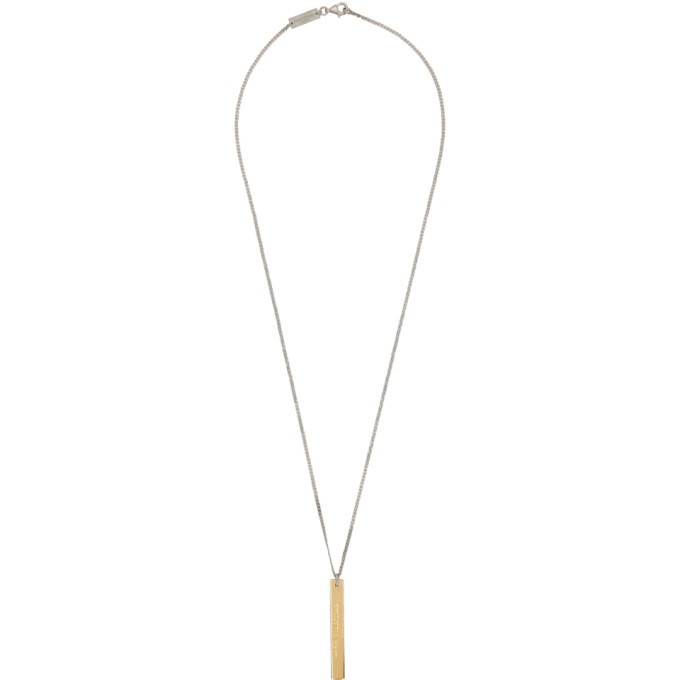 Photo: Maison Margiela Gold and Silver Pendant Chain Necklace