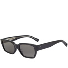Garrett Leight Mayan Sunglasses in Black/Semi-Flat Grey
