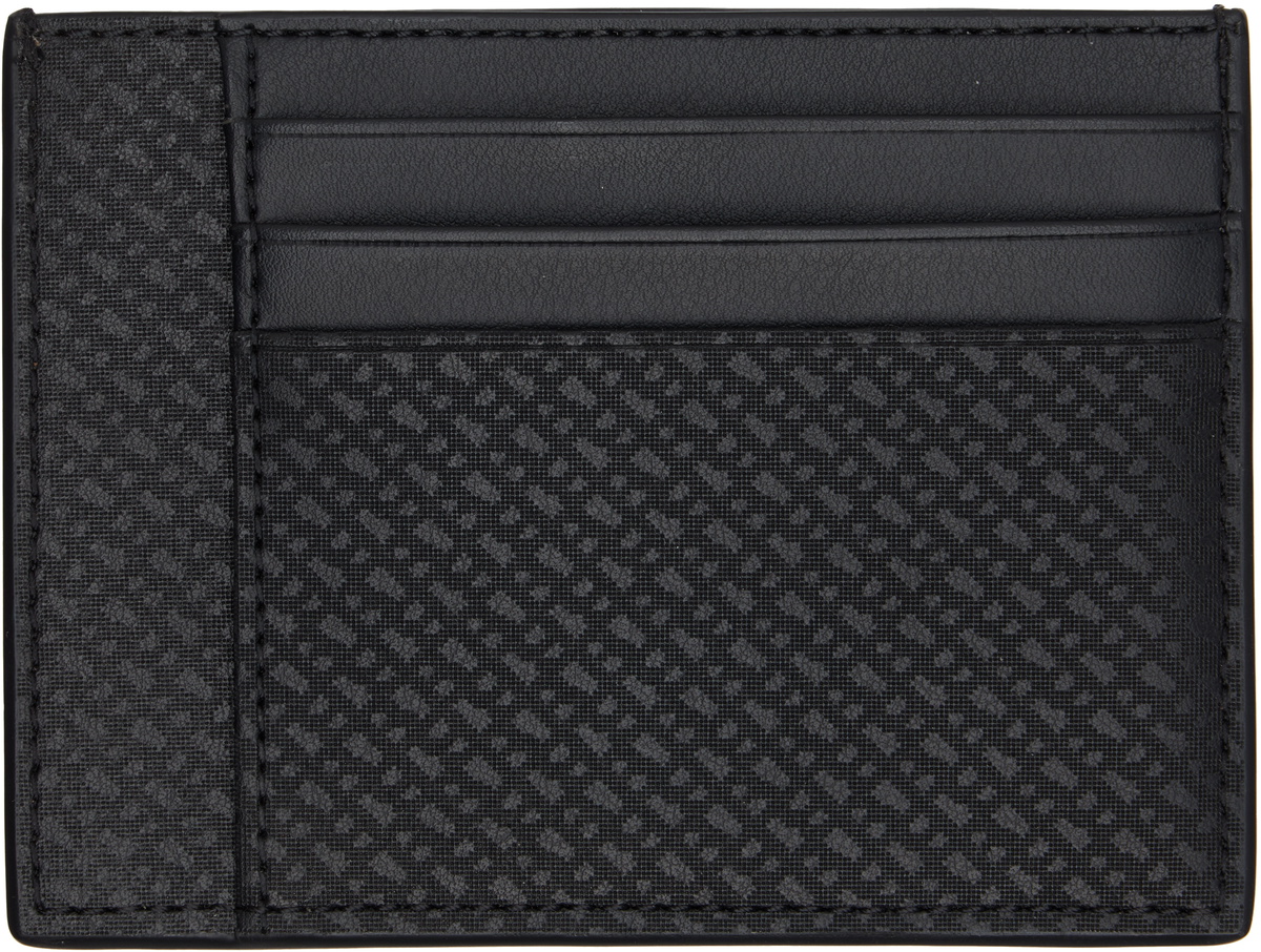 BOSS Black Embossed Logo Coin & Card Holder
