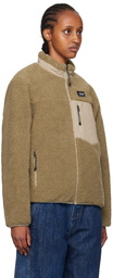 TAION Gray & Beige Quilted Reversible Down Jacket