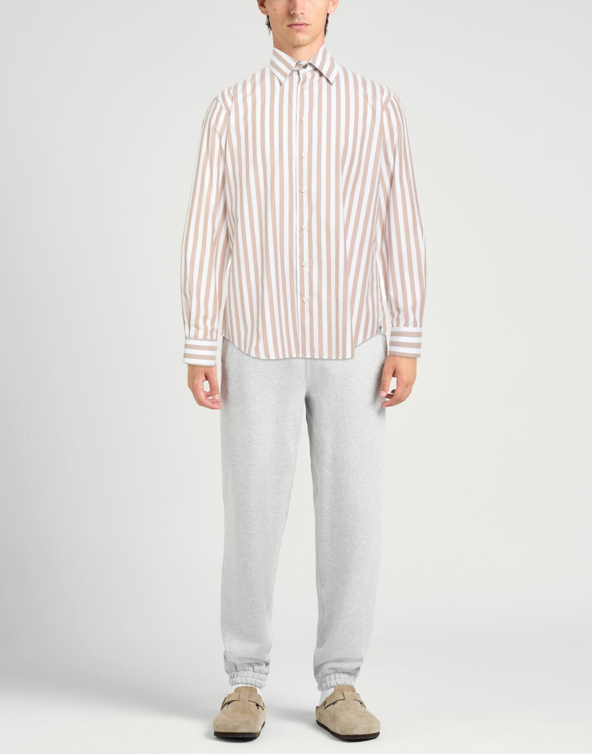 Berna Mens Shirt Light brown