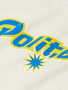 POLITE WORLDWIDE® - Logo-Print Hemp and Cotton-Blend Jersey T-Shirt - Neutrals