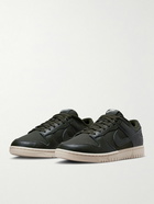 Nike - Dunk Low Retro PRM NBHD Leather-Trimmed Canvas Sneakers - Green