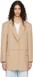 Blossom Beige Flap Blazer