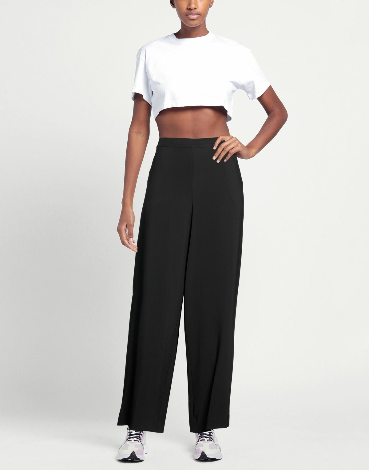 Manila Grace Womens Pants in Black