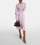 Sportmax Lugano silk-blend crêpe shirt dress