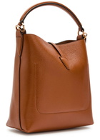 Tods T-plaque Grained Leather top Handle bag - Tan - One Size