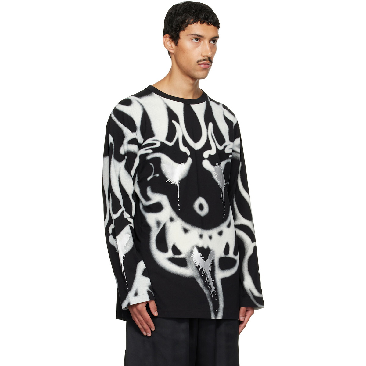Y-3 Black Chito Edition Graphic Long Sleeve T-shirt
