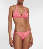 Heidi Klein Tangier reversible ruffle triangle bikini bottom