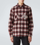 Amiri Swirl checked cotton flannel shirt