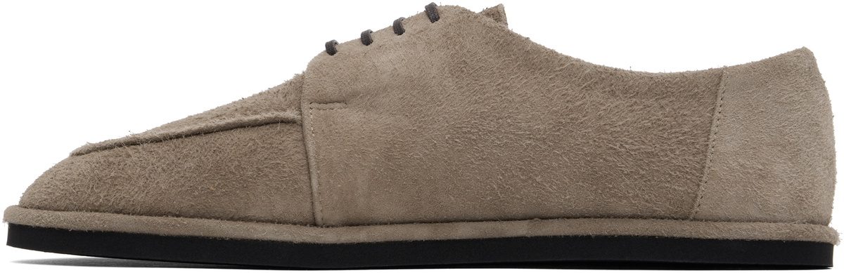 AURALEE Beige Suede Oxfords Auralee