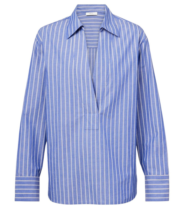 Photo: Vince Striped cotton polo shirt