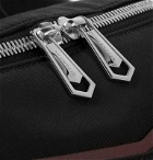 Givenchy - Downtown Logo-Appliquéd Leather-Trimmed Shell Belt Bag - Black