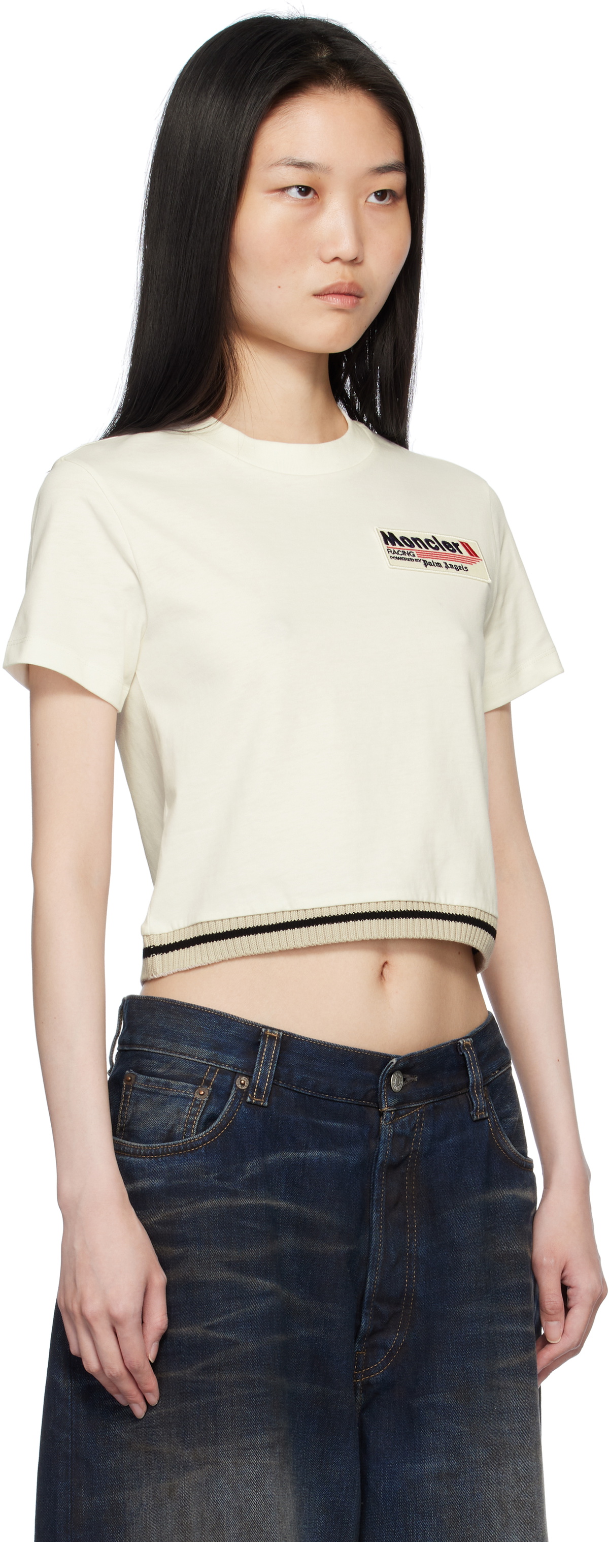 Moncler Genius Moncler x Palm Angels White Racing T-shirt