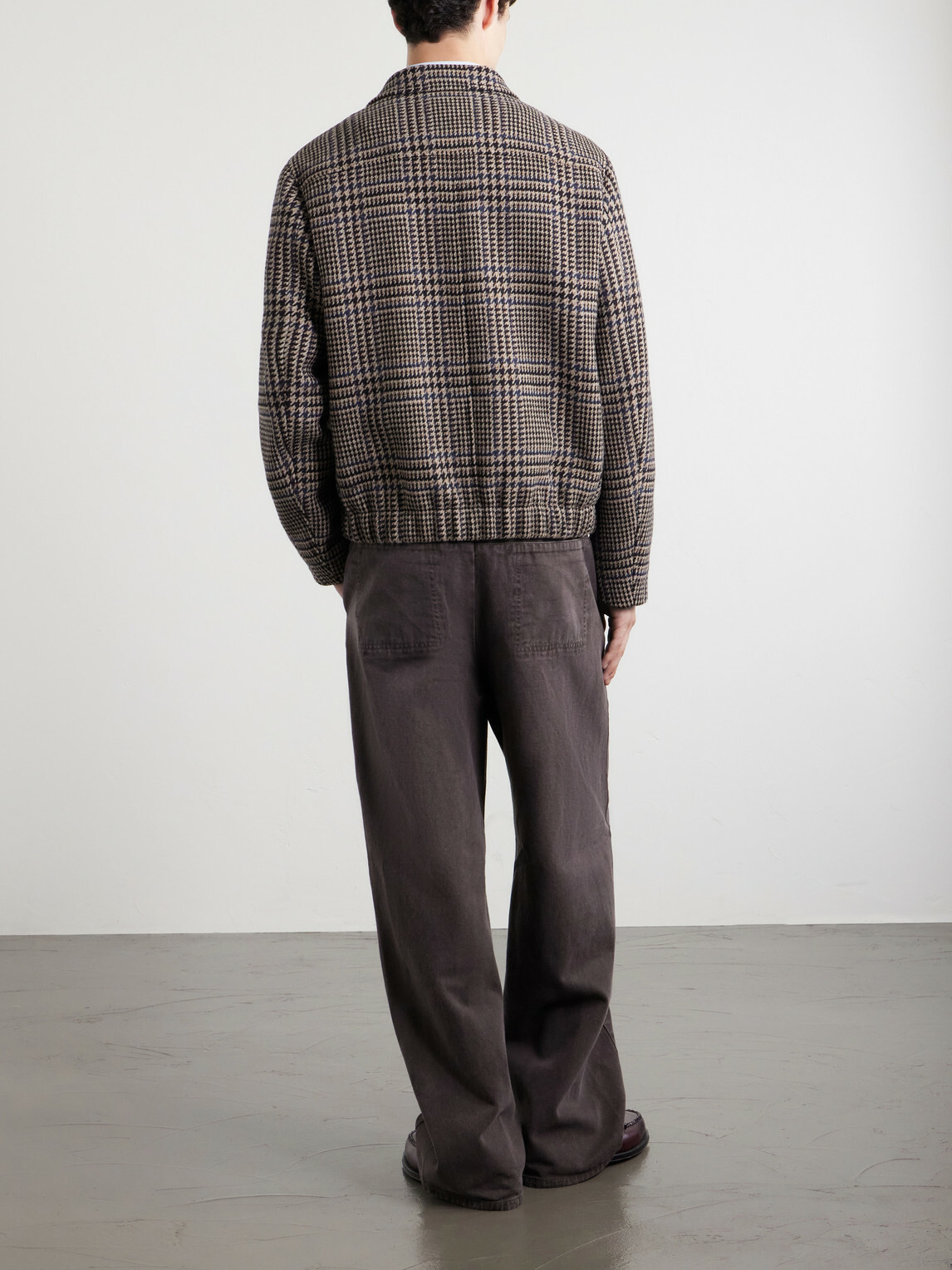 Slowear - Montedoro Il Primo Checked Stretch-Wool Blouson Jacket - Brown