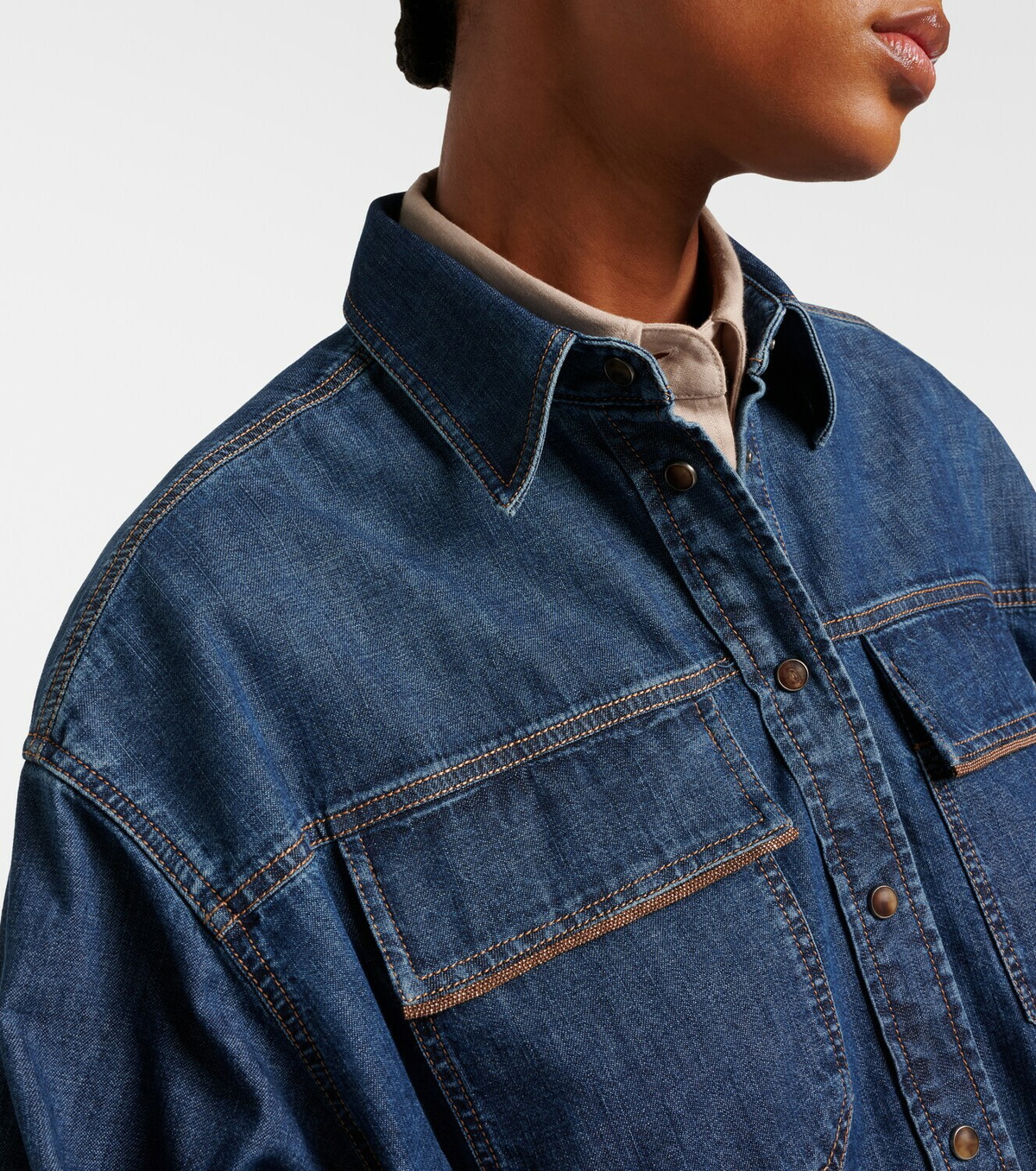 Brunello Cucinelli Monili denim jacket