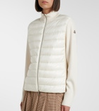 Moncler Down-paneled virgin wool cardigan