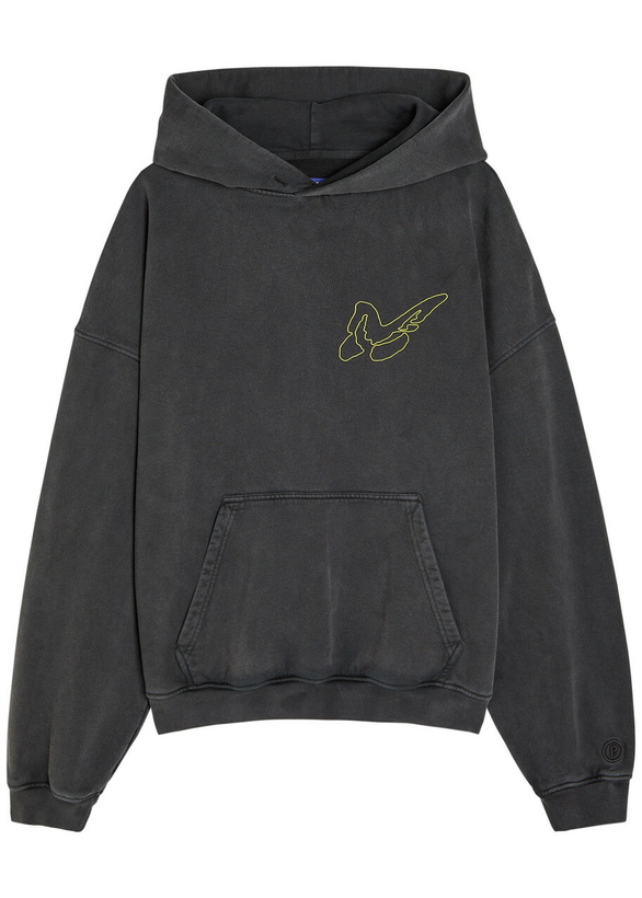 Photo: Picante Butterfly Hooded Cotton Sweatshirt Black
