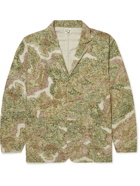 OrSlow - Printed Cotton and Linen-Blend Canvas Jacket - Green
