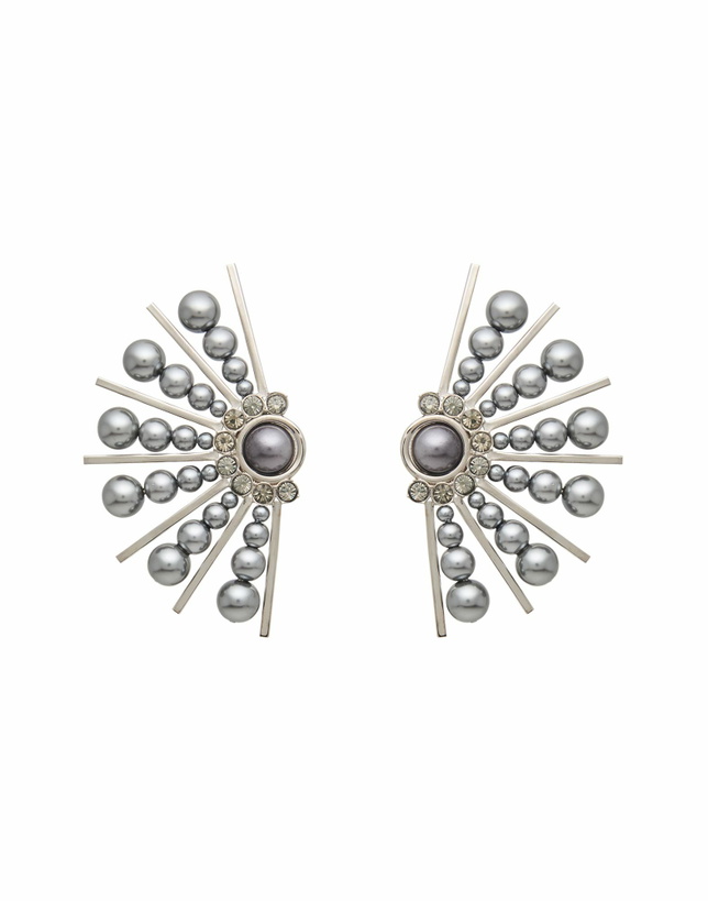 Photo: Alberta Ferretti Womens Earrings in Grey